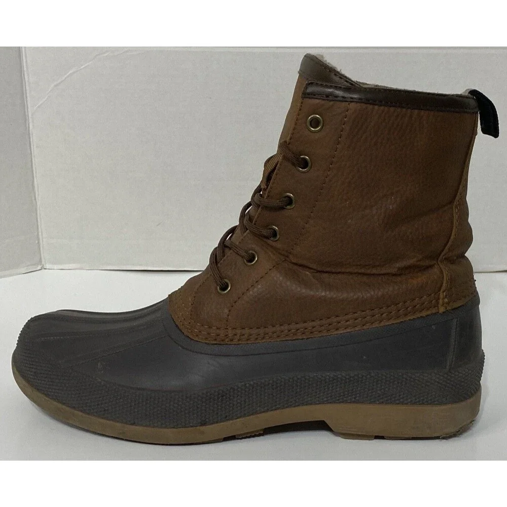 Men's Crown Vintage Weatherproof Lace Up Boot Brown Size 10m Jaxtin